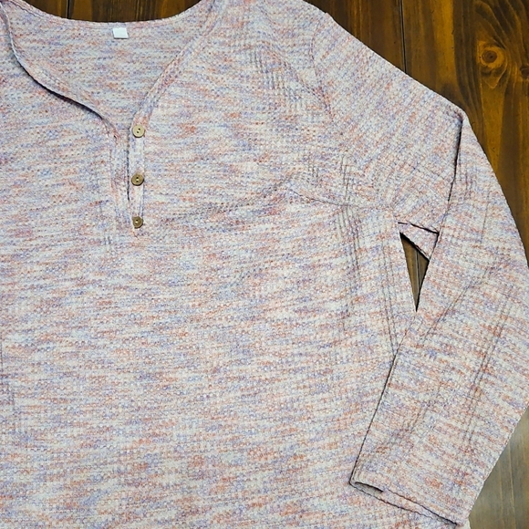 Pink Long Sleeve Buttoned Polo Blouse - Picture 2 of 12